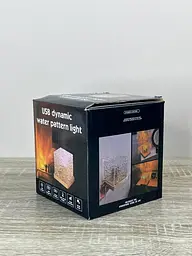 RGB LED нічник Dynamic Water Pattern Light з ефектом води, пультом ДК і USB живленням декоративна настільна лампа - мініатюра 6