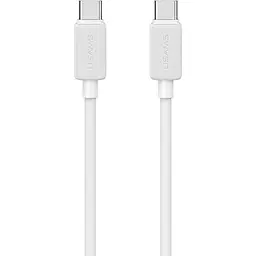 Кабель Usams US-SJ696 USB-C to USB-C 60W 2m White (SJ696USB02) [153982] - мініатюра 1
