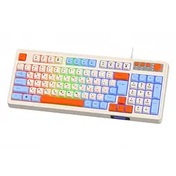 Клавиатура игровая Maxxter KBG3C01 USB White-Blue