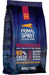 Сухий корм Primal Spirit Wilderness для собак зі свининою, куркою та рибою, 1 кг