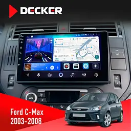 Штатна магнітола Ford C-Max 2003-2008 Decker D9-006 4x64, 4G Decker (НФ-00003007)