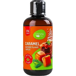 Набір: сироп Stevia Карамельний без цукру 250 г + сироп шоколадний Stevia без цукру 250 г - мініатюра 2