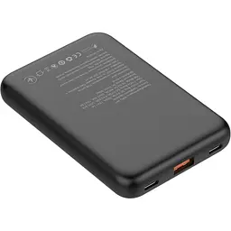 Павербанк ATRIA Black 10 000 mAh / 22.5 Вт (WPD-P91) - мініатюра 4