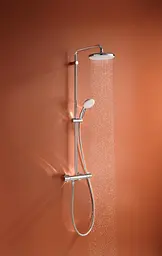 Душова система з термостатом для настінного монтажу Grohe Tempesta System 210 26811001, Хром - мініатюра 5