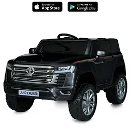 Джип M 6146EBLRS-2 2.4Gрадіок., 1*12V12AH 4*45W, MP3, USB, TF, BLUETOOTH, EVA, шкіра, муз., світло, фарб.чорн.