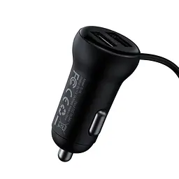 Трансмітер модулятор адаптер авто BASEUS S-16 Wireless MP3 Car Charger T typed 2USB - мініатюра 4