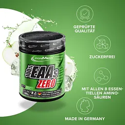 Амінокислота IronMaxx 100% EAAs Zero Зелене яблуко 500 г - мініатюра 2