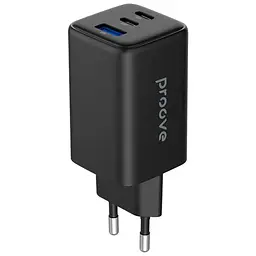 Зарядний пристрій Proove Pocket GaN 65W (2Type-C + USB) black (WCPG65121201)