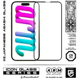 Скло захисне Armorstandart Icon 3D iPhone 14 Pro Black 2 шт. (ARM65336) - миниатюра 2