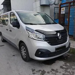 Дефлектор капота мухобойка для Renault Trafic 2014- Євро кріплення Voron Glass - мініатюра 2