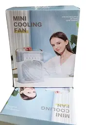 Вентилятор кондиціонер зволожувач 3в1 з контейнером для льоду Mini Portable USB Air Cooling Fan 9418 - мініатюра 7