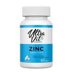 Цинк Zinc 25 мг - 60 капсул