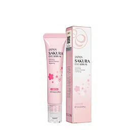 Сироватка для шкіри навколо очей від зморшок та темних кіл Laikou Japan Sakura Eye Serum, 15 мл