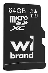Карта пам'яті microSDXC, 64Gb, , Class10 UHS-I U1 Wibrand teh0028479