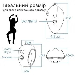 Вібратор для клітора I’MCUM Clit Control в трусики з пультом управління Рожевий (IM-KCD209) - мініатюра 8