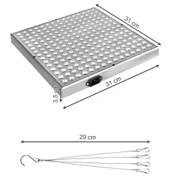 Фітолампа Gardlov 23525 з 225 LED-діодами - панель з червоним і синім спектром для росту рослин - мініатюра 4