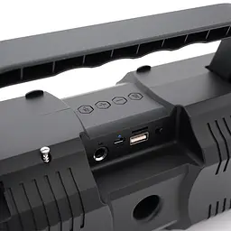 Колонки Kisonli K1 Bluetooth 5.1, 2x10W, 2400mAh, USB, DC: 5V/1A, Black, BOX, Q24 - мініатюра 4