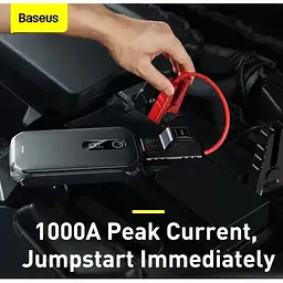 Пускозарядний пристрій Baseus Car Jamp Starter Super Energy Pro 3in1 12V 12000mAh з функцією павербанку - мініатюра 7