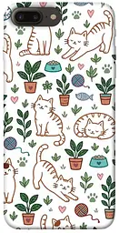 TPU чохол Demsky Cats pattern для Apple iPhone 7 plus / 8 plus (5.5")
