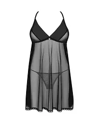 Пеньюар та трусики Obsessive Latinesa babydoll & thong M/L - мініатюра 3
