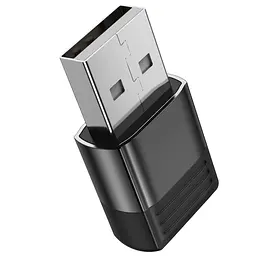Адаптер перехідник Borofone BV18 USB to Type-C F чорний - мініатюра 8