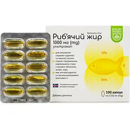 Риб'ячий жир Baum Pharm 1000 мг 100 капсул - мініатюра 2