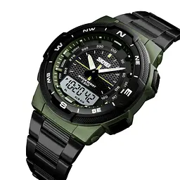 Чоловічий наручний годинник 1370AG Army Green Skmei acs0030790 - мініатюра 2