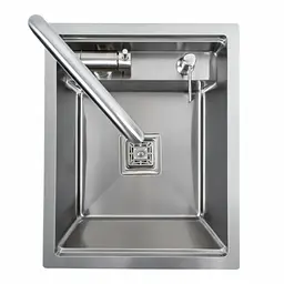 Кухонна мийка Platinum прихована нержавійка TZ 40x50, Нержавіюча сталь - мініатюра 4