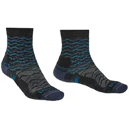 Шкарпетки Bridgedale Hike LW Endurance Ankle Pattern Grey/Blue S (1053-710096.126.S)