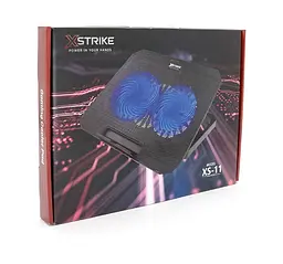 Охолоджувальна підставка для ноутбука до 15.6 дюймів XSTRIKE 11XS 2xfans 140mm - мініатюра 3