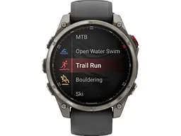 Смарт-годинник Garmin Fenix 8 Pro 47 mm AMOLED Titanium with Graphite/Black (010-03198-10/11) - мініатюра 3