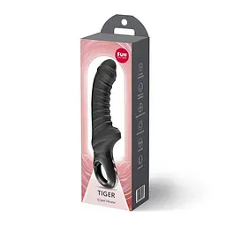 Вібратор для точки G Fun Factory TIGER Black, ребристий, підходить для анальної стимуляції - мініатюра 5