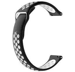 Спортивний ремінець Primo Perfor Sport для годинника Samsung Gear S2 Classic SM-R372/R735 Black White - мініатюра 4