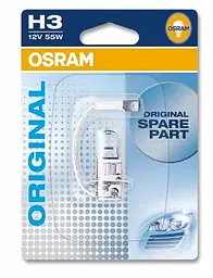 Галогенова лампа OSRAM H3 64151-01B 12V 55W Pk22S 10X1 Blister - мініатюра 2