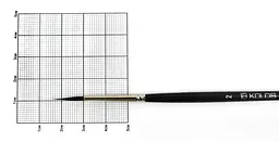 Пензель білка кругла Classic 3049R № 2 коротка ручка KOLOS (4823064900071) - мініатюра 2