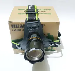 Налобний ліхтар BL-A13-3-P360 zoom + Powerbank + Type-C + 3х18650 (3+1 режим) - мініатюра 10