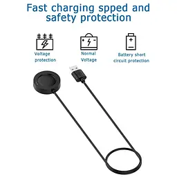 Зарядний пристрій Tamister для смартгодинника Xiaomi Watch 2 Pro, S2, S3, H1 Black - мініатюра 5
