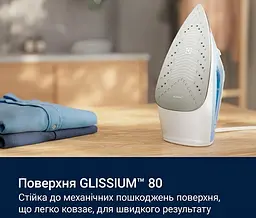 Праска Electrolux 2300Вт, 250мл, паровий удар 110гр, керамічна підошва, синьо-білий teh0016243 - мініатюра 6
