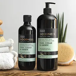 Гель для душу Baylis & Harding Goodness Oud, Cedar & Amber 500 мл - мініатюра 4