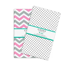 Набір простирадло полуторне 155х240 PINK ZIGZAG COSAS (4822052024041)