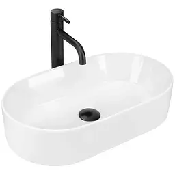 Умивальник Rea Layla 50 white накладний REA-U9108, Білий