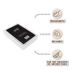 Багаторазові верхні арочні форми PNB Reusable Upper Arched Nail Forms 120 шт - мініатюра 3