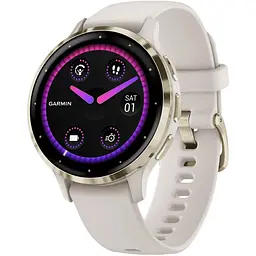 Смарт-годинник Garmin Venu 3S Soft Gold Stainless Steel Bezel with Ivory Case and Silicone Band (010-02785-04/54) [111833]