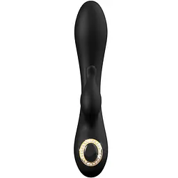 Вібратор-кролик Dreamtoys Prestige Alexia 20 см чорний - мініатюра 2