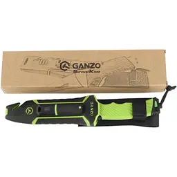 Ніж з фіксованим лезом Ganzo (G8012V2-LG) зелений - мініатюра 12