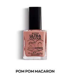 Швидковисихаючий лак для нігтів Avon «УльтраКолір за 60 секунд» Pom Pom Macaron,10 мл (49469292) - мініатюра 1