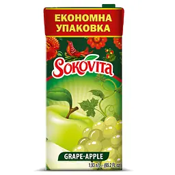 Напій соковий Соковита Яблучно-виноградний 1.93 л - мініатюра 2