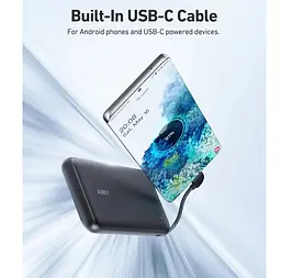 Повербанк Powerbank Aukey PBN73C 10000mAh In Out Type-C Black - мініатюра 3