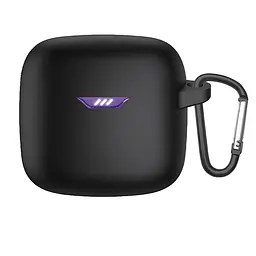 Силіконовий чохол для навушників JBL Tune Flex, Hang Case, чорний, ультратонкий захисний кейс товщиною 2 мм, захист від подряпин, пилу та ударів, компактний, з карабіном для кріплення, ArmorStandart (ARM79919)