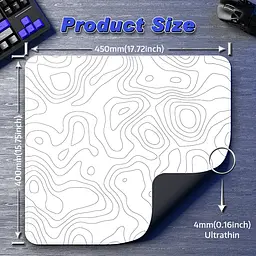 Ігрова поверхня Attack Shark CM02 450x400x4мм Contour white - мініатюра 8